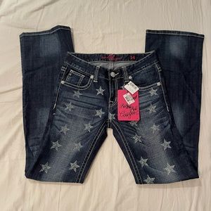 Rock and Roll Cowgirl Bootcut Star Jeans (Little Girls)